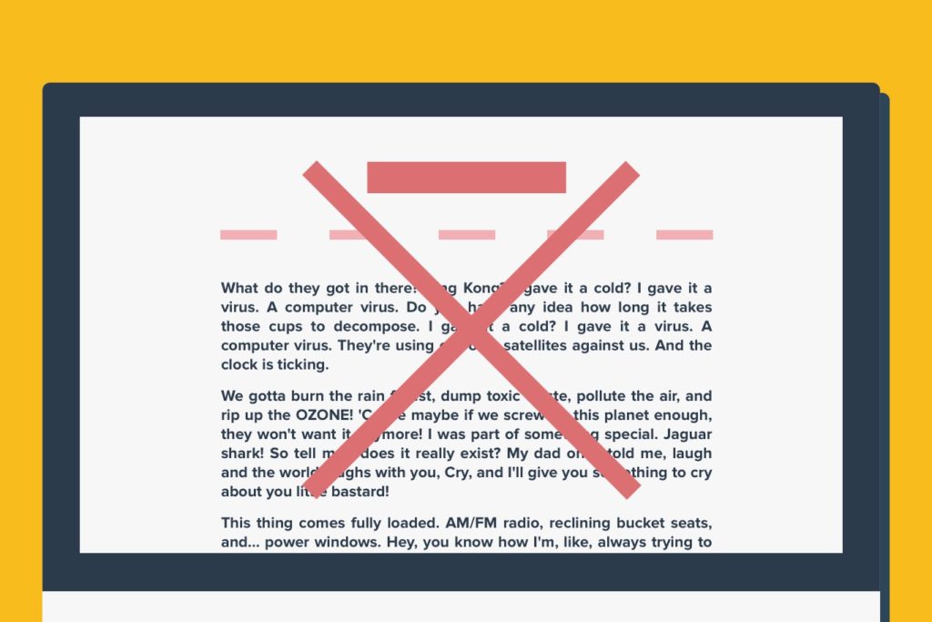 Fully justified text on computer