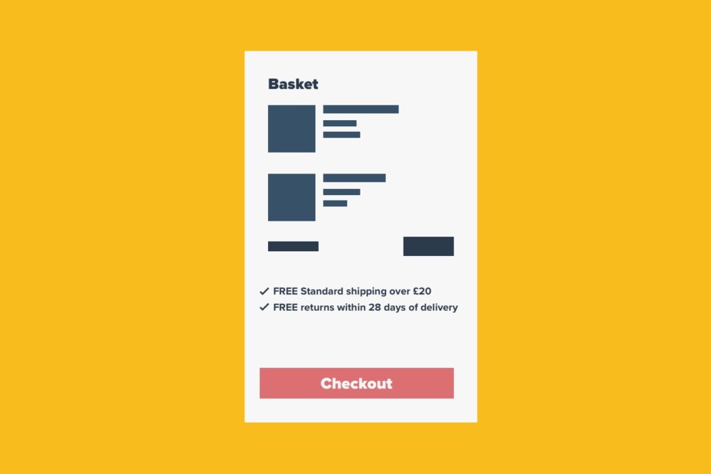 eCommerce ux Shipping and Returns