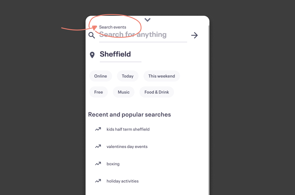 Eventbrite forms equipped associated labels