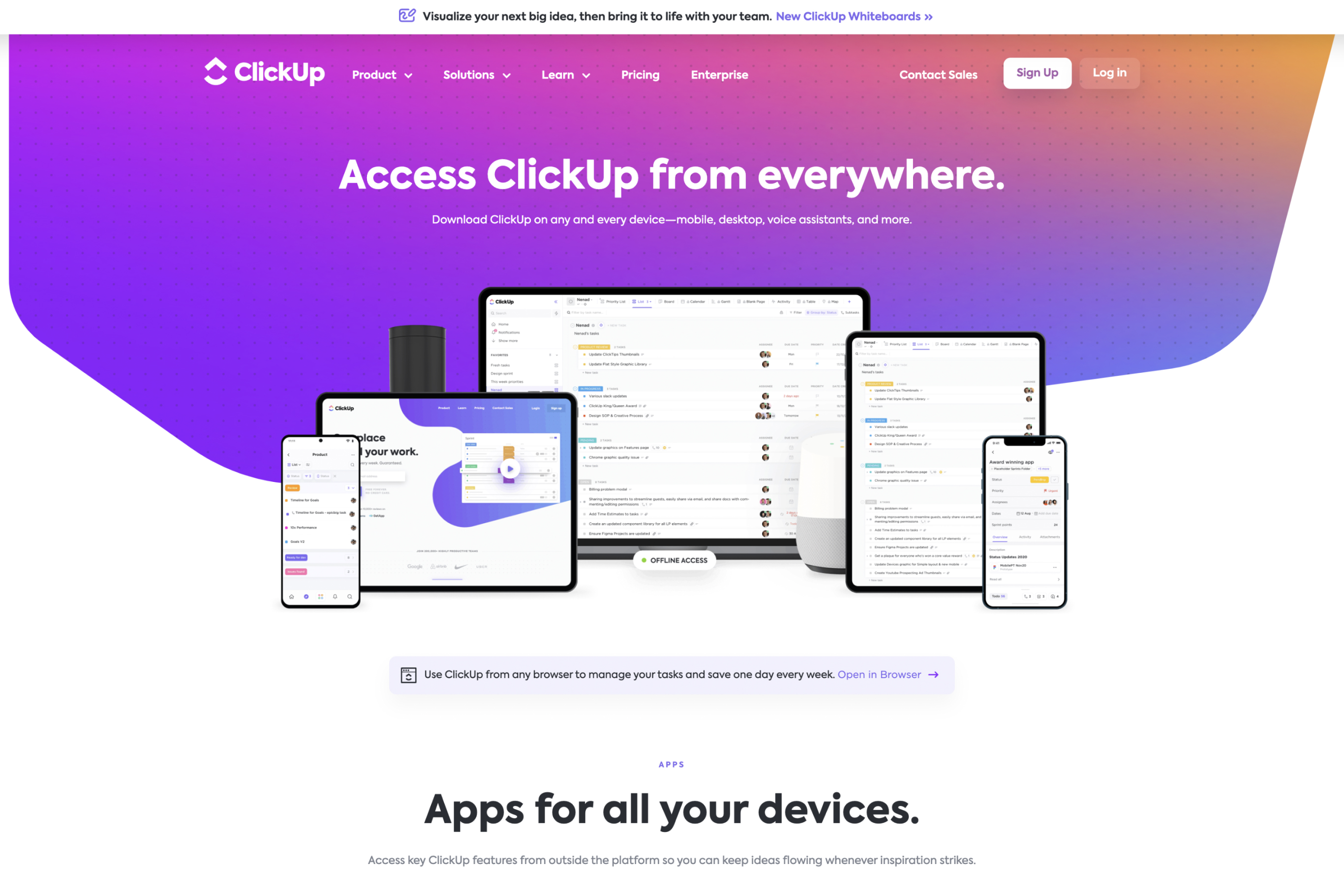 ClickUp project management tool