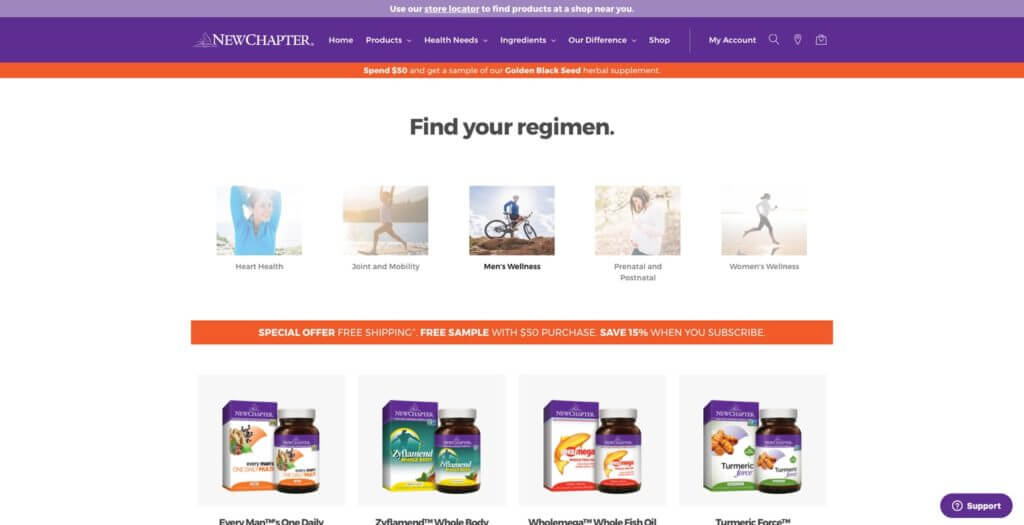 Find your regimen with New Chapter