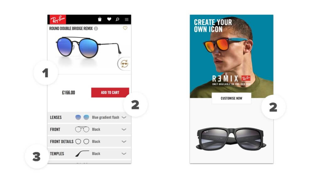 Ray-Ban Mobile Website
