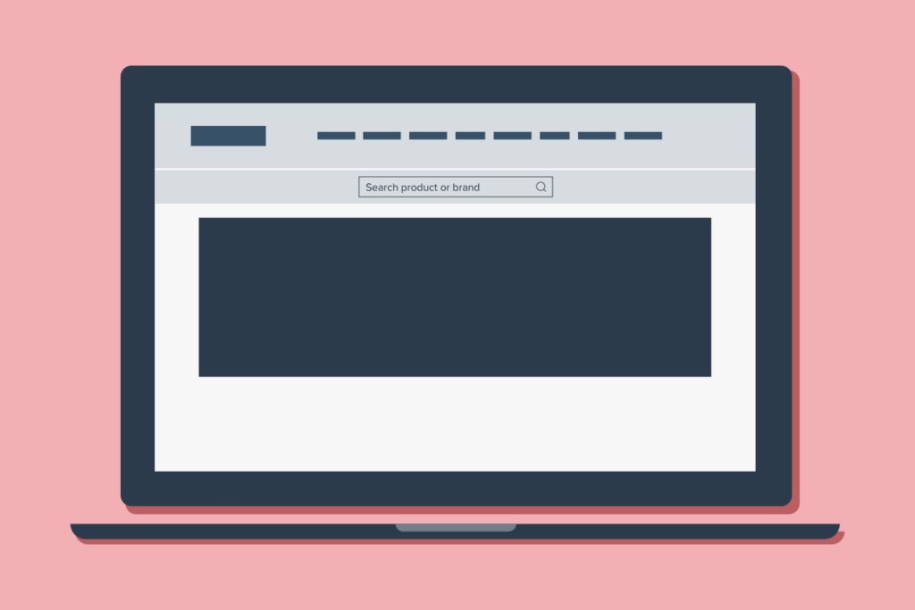 A clear search bar is an ecommerce UX best practice
